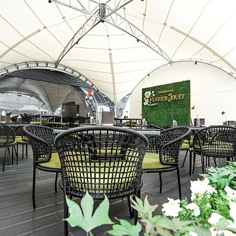 Столы и стулья из веревки от ООО Фокси крафт на террасе 