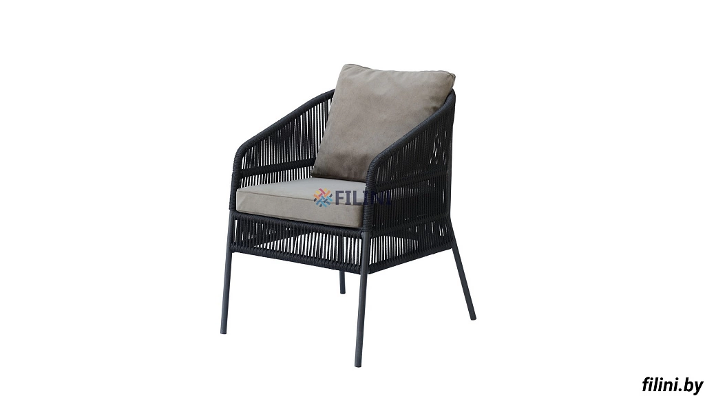 Плетеное кресло "Венеция" из роупа (веревки) на сайте производителя filini.by