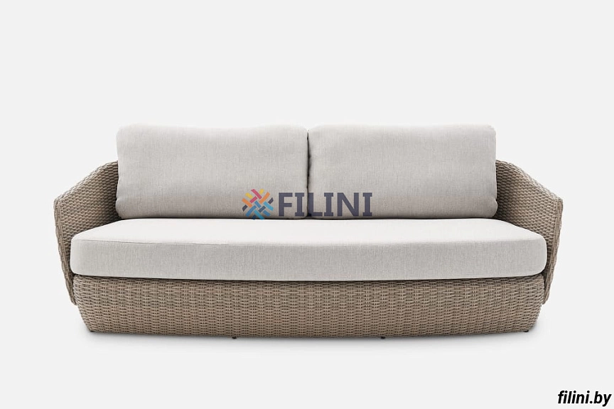 Садовый диван "Мальта" из искусственного ротанга на сайте производителя filini.by