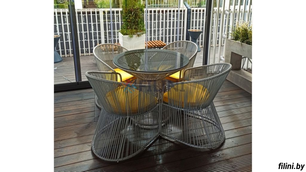 Уличная мебель для ресторана "Фонтан" на заказ на сайте производителя filini.by