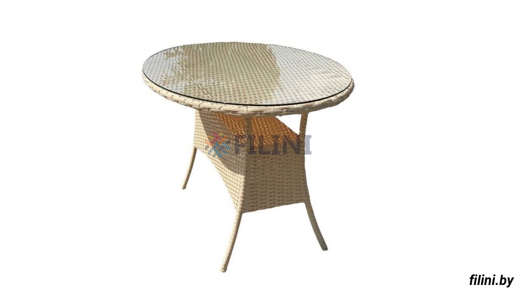 Купить овальный овальный стол "Лорен-2" из искусственного ротанга в Минске. Фокси крафт - производство уличной мебели для сада, террасы, балкона в Беларуси
